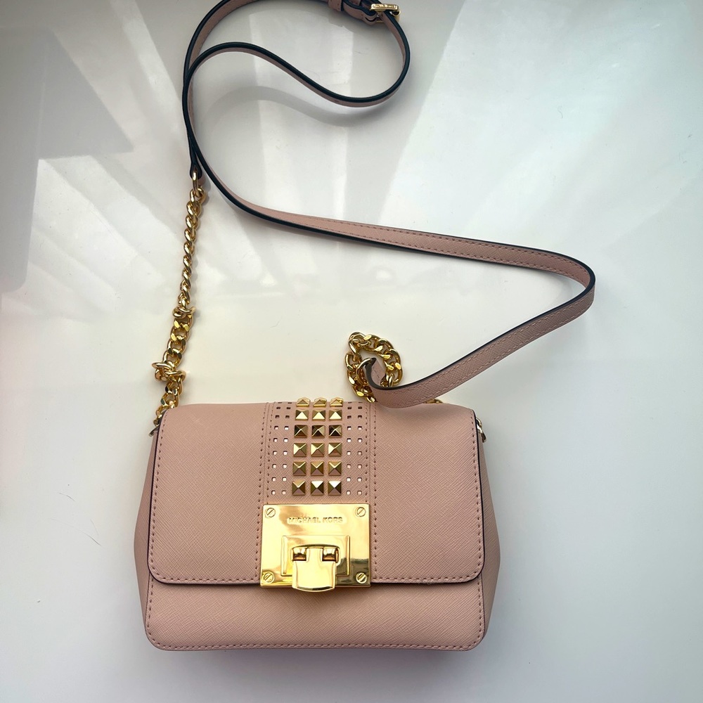 Pink Michael kors mini crossbody bag